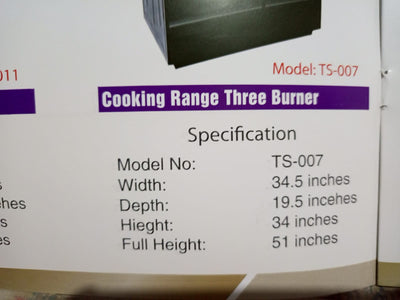 TSFA Gas Stove with Oven – 5 Burner